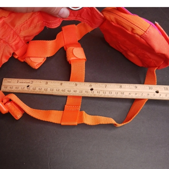 Dog Harness Saddle Bags  Style Outward Hound S/M Orange Owl Motif - Picture 3 of 9